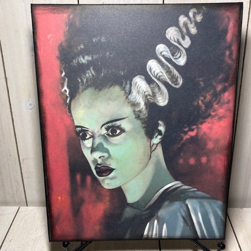 Vintage Frankenstein Sign Frankenstein Head Wall Art Etsy
