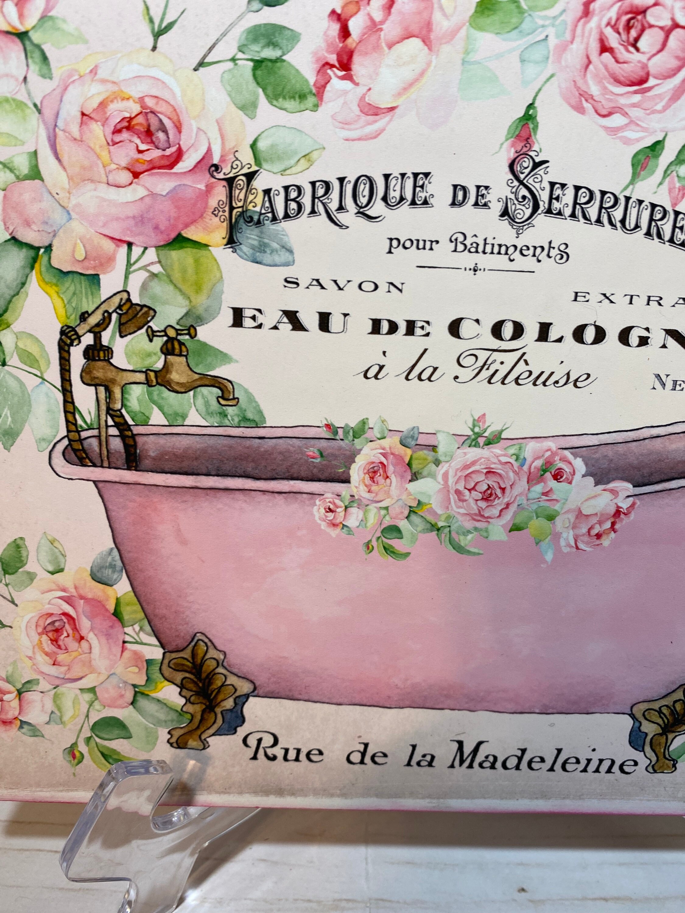 Vintage Shabby Chic Bathroom Decor Vintage French Cottage Etsy