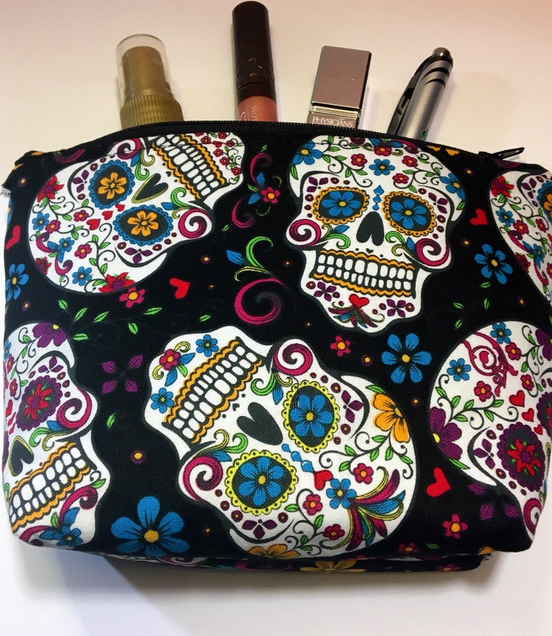 Sugar Skull Makeup BagSugar Skull Bag Sugar Skull Gifts Day Etsy