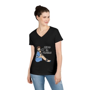 アリス・イン・チェインズ レディース Vネック Tシャツ