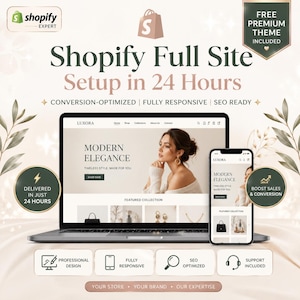 Shopify Store Setup in 24H | Conversion-optimized Theme Included