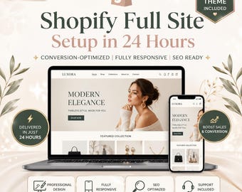 Shopify Store Setup in 24H | Conversion-optimized Theme Included
