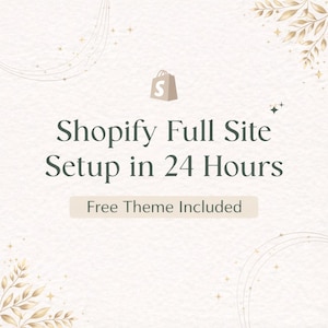Shopifiy Store Einrichtung in 24H | Konversions-optimiertes Theme inklusive