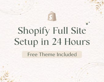 Shopify Store Setup in 24H | Conversion-optimized Theme Included