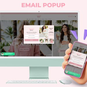 Refined Elegance Boutique Shopify Theme | Pink Shopify Template Feminine, Minimal & Cute Design | Editable Canva Templates | Shopify OS 2.0
