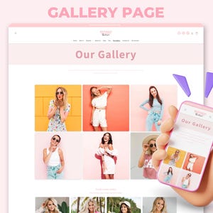 Refined Elegance Boutique Shopify Theme | Pink Shopify Template Feminine, Minimal & Cute Design | Editable Canva Templates | Shopify OS 2.0