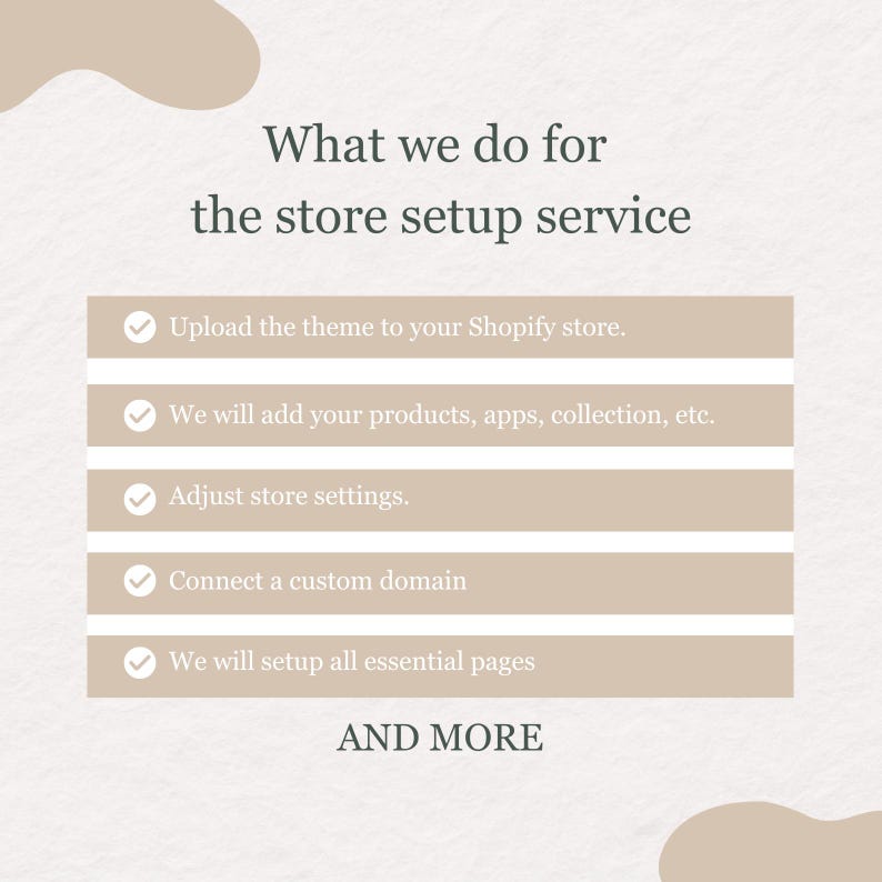 Shopify Store Setup in 24H | Conversion-optimized Theme Included - Etsy