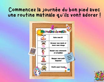 Routine Matinale pour Enfant Personalisable