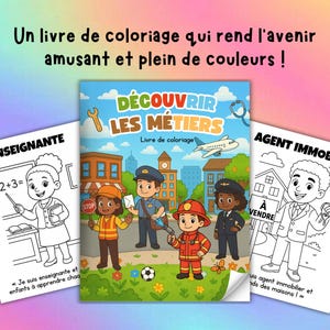 Livre de Coloriage pour Enfant pour Apprendre les Métiers