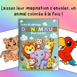 Livre de Coloriage d&#39;Animaux pour Enfant