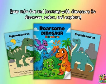 Dinosaur Coloring Book for Kids: 29 Dino Pages