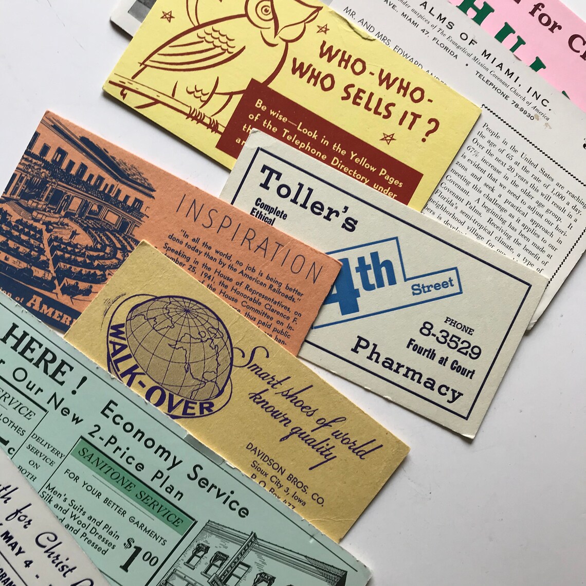 Vintage Ink Blotters Ink Blotters Fountain Pen Ink Blotters Etsy