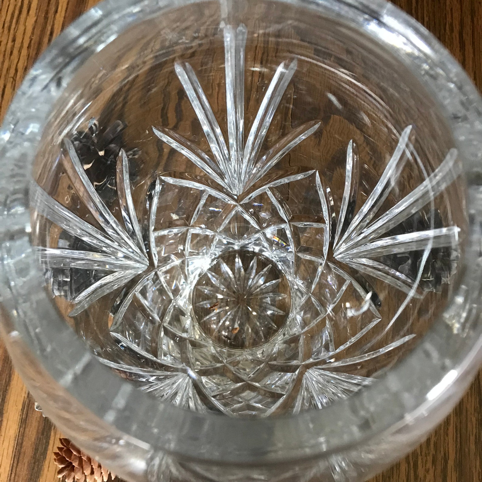 Block Crystal Vase 24 Full Lead Crystal Vintage Lead Etsy