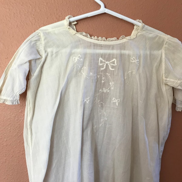 Vintage White Baptismal Gown, Baptismal Dress, Dress for Baptism, Antique White Baby Dress
