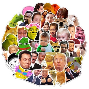 Face emoji stickers, Viny stickers,10-50Pcs Random pack,FREE Shipping, Waterproof sticker,laptop stickers,water bottle stickers,No-Residue