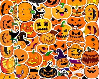 Pumpkin stickers, Viny stickers,10-50Pcs Random pack, FREE Shipping, Waterproof sticker, Laptop stickers, Water bottle stickers