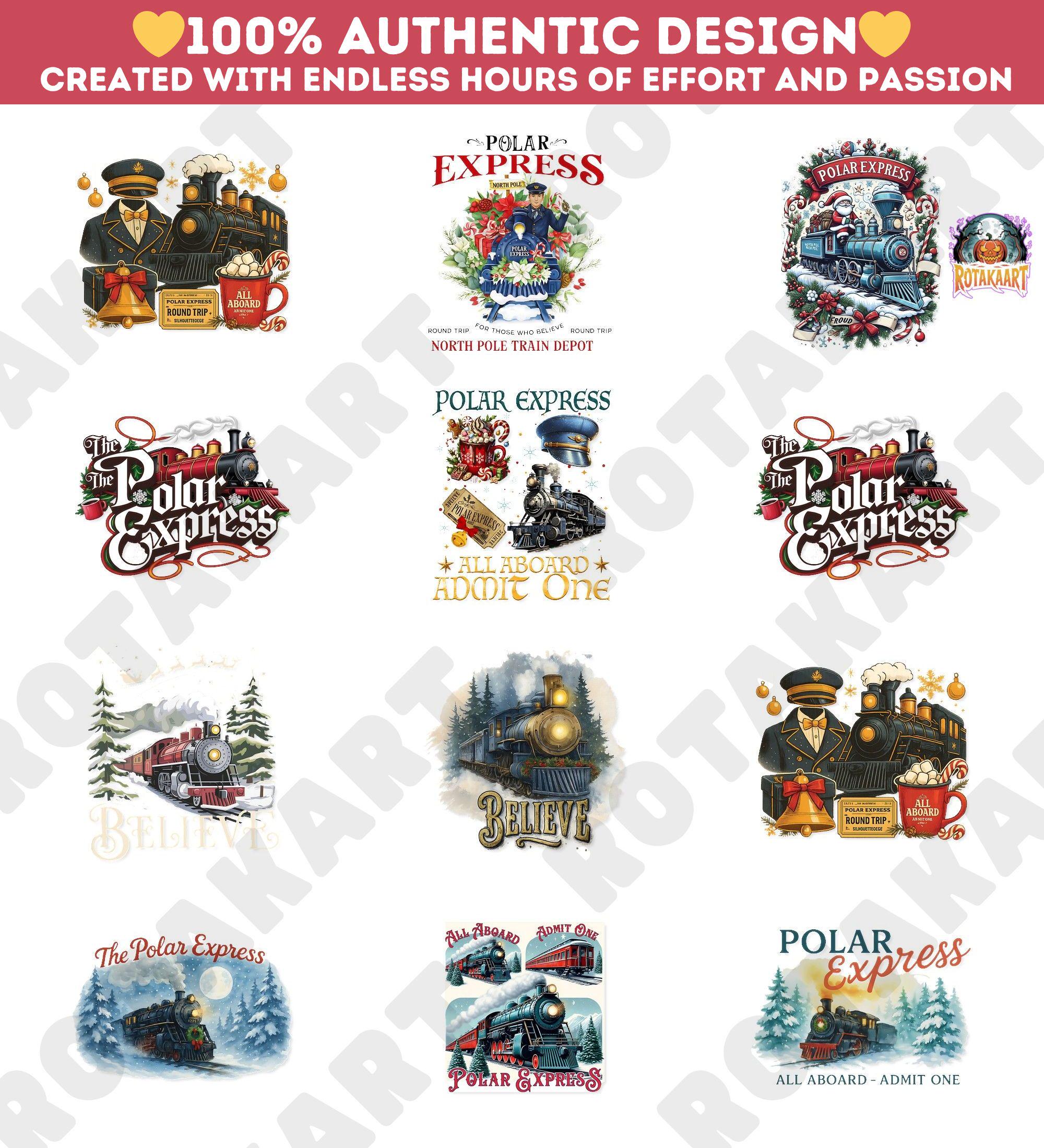 North Pole Ticket Png Bundle, 20 PNG Christmas Movies, Christmas 2025 ...