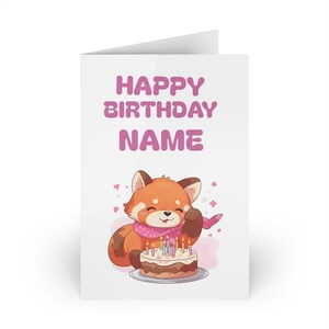 Biglietti di auguri di compleanno personalizzati e carini - Auguri di compleanno personalizzati, biglietti a tema animale, etichette regalo uniche, biglietti di auguri per feste