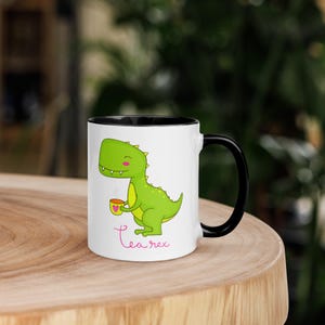 Tea-Rex Ceramic Mug | Funny T-Rex Dinosaur Mug | 11oz & 15oz
