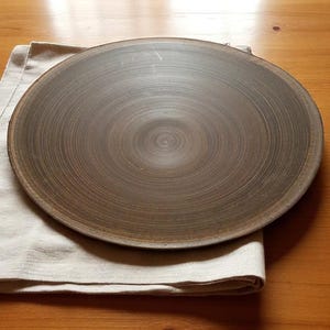 Large Terracotta Serving Bowl 17 Inch, Handmade Rustic Clay Salad Bowl, Ukrainian Pottery Fruit Dish, Farmhouse Tableware