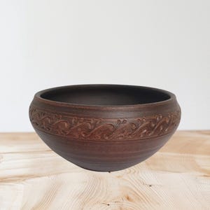 Clay Dutch Oven Pot – 2L Handmade Terracotta Casserole | Rustic Clay Roasting Pot for Oven Baking | Ukrainian Pottery Cookware