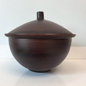 Large Clay Mixing Bowl 3L with Lid | Handmade Ceramic Dough Bowl | Rustic Pottery Serving Bowl | Ukrainian Kitchenware | Eco-Friendly Gift