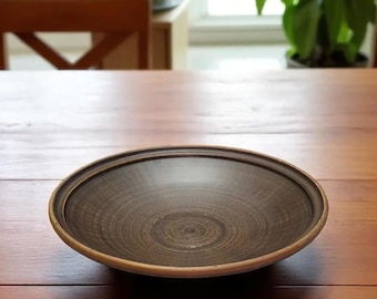 Clay Fruit Bowl – Handmade Rustic Ceramic Serving Dish, Unglazed Earthenware Bowl, Ukrainian Pottery Tableware