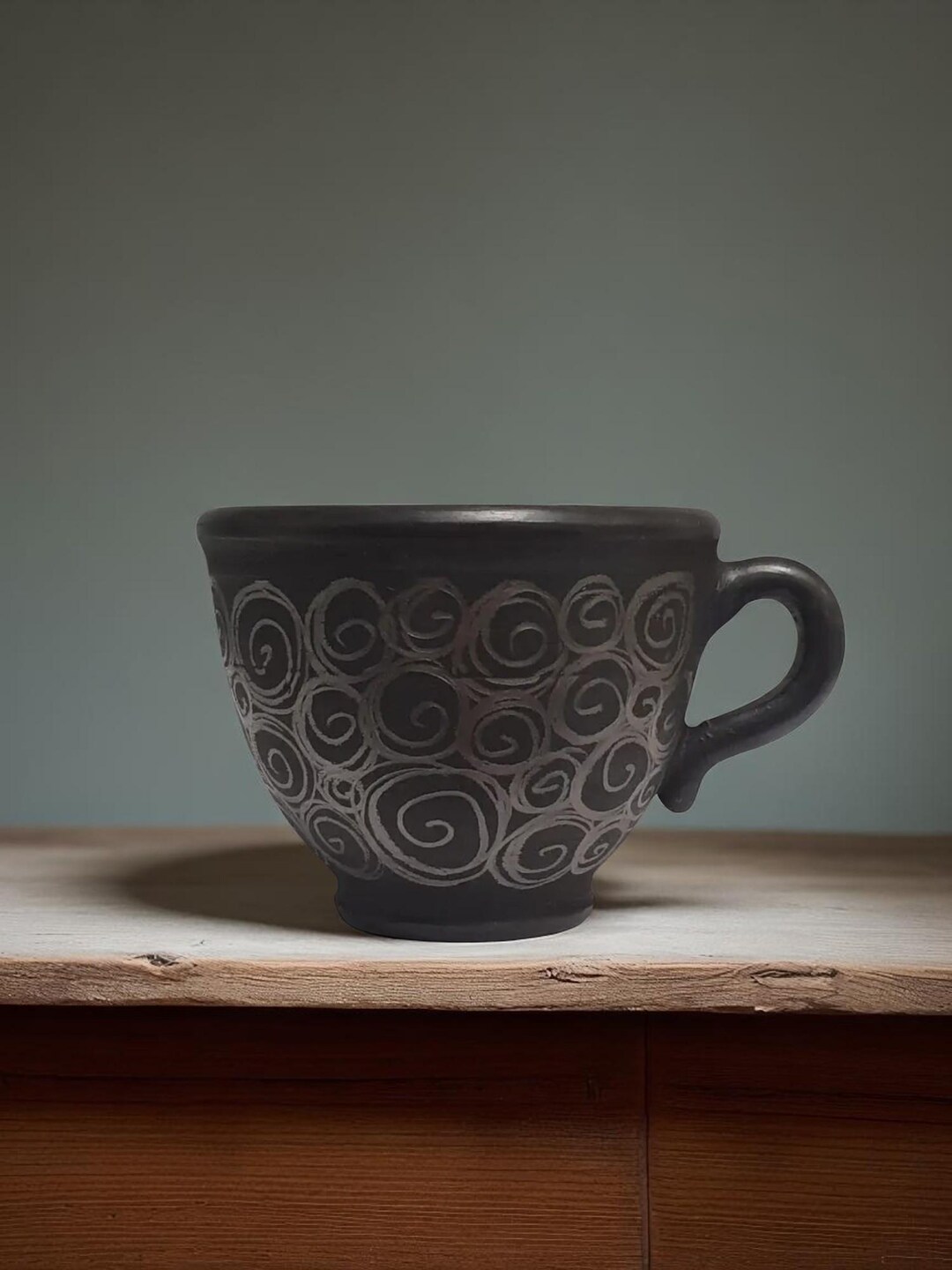 Rustic Cups Unglazed Ceramic Mug – Handthrown Rustic Clay Coffee Cup, Handmade ...