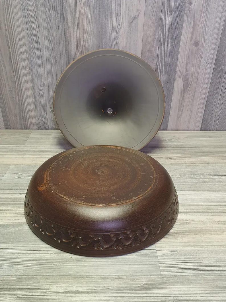 Handmade terracotta clay cooking pot with lid