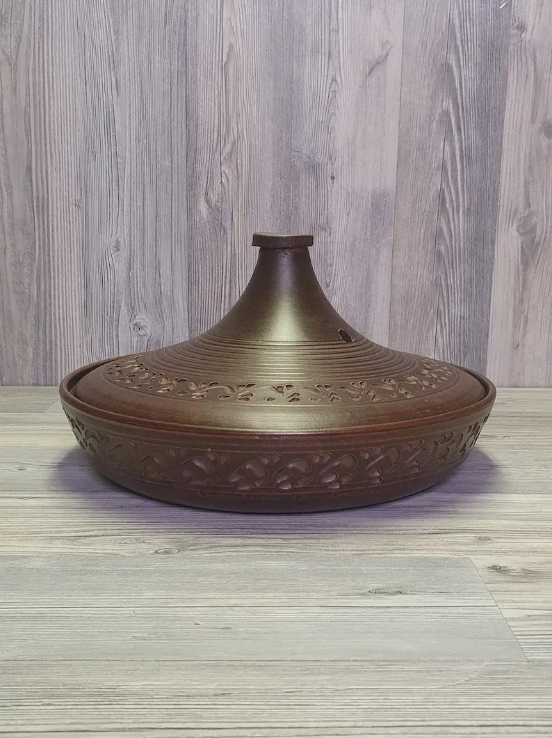 Red terracotta Moroccan cookware 3kg traditional dish