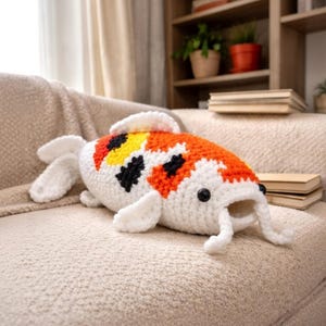 Japanese Koi Fish Crochet Pattern – Cute Koi Fish Toy Pattern – Sea Animal Amigurumi Plush Crochet Pattern – English Language | PDF File