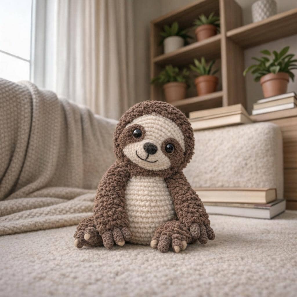 Cute Sloth Amigurumi Crochet Pattern | Sloth Plush Crochet Pattern ...