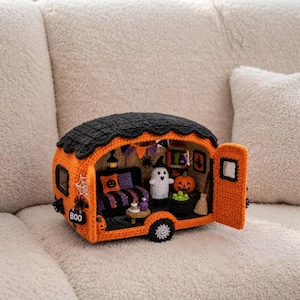 Spooky Caravan Crochet Pattern – Amigurumi Halloween Holiday Van Pattern – Halloween Crochet Decor – Digital file (PDF Pattern) image 3