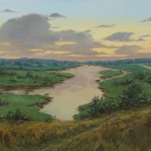 Iset River. 36”48” oil paint, canvas. Original artwork.