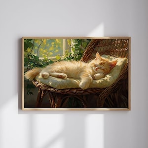 Dreamy Kitten TV Art – Samsung Frame TV Download | Soft Aesthetic Cat Art | Pastel Fantasy Animal Screen | Digital TV Artwork