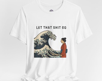 Camiseta Onda Ukiyo-e: Camiseta de Autocuidado para Saúde Mental
