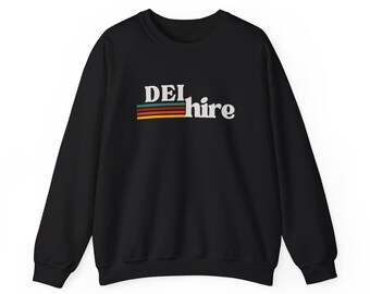 DEI Hire Sweatshirt, Retro Diversity Equity and Inclusion Crewneck, Social Justice Activist Gift, Vintage Stripe Unisex Sweatshirt