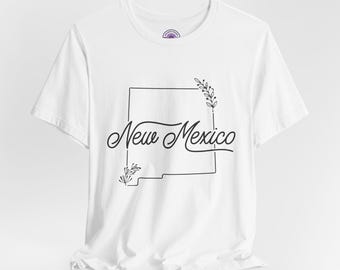 Camiseta do Novo México, Camiseta minimalista do Novo México, Camiseta "Terra do Encantamento", Camiseta do Orgulho do Sudoeste Americano, Presente retrô do Novo México