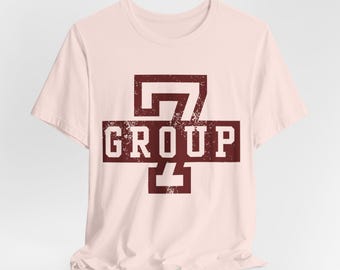 Camiseta universitaria vintage 'Grupo Siete'