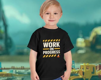 Camiseta para niños pequeños en proceso de creación