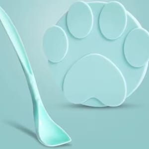Silicone Pet Food Can Lid and Spoon Set, Storage Container for Pets, Reusable Lid, Pet Food Container, Airtight Pet Food Storage Lid