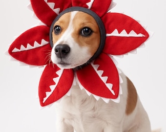 Flower Hat For Pet, Headpiece, Adjustable Sticker, Cosplay Costume, Flower-Monster,