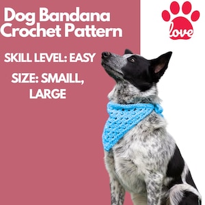 Virkmönster för hundbandana: Valpmönster (PDF-nedladdning)