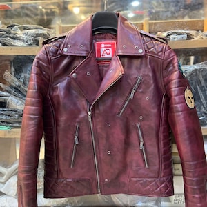 Michael Kiske Halloween Pumpkin Biker Jacket Leather Jacket