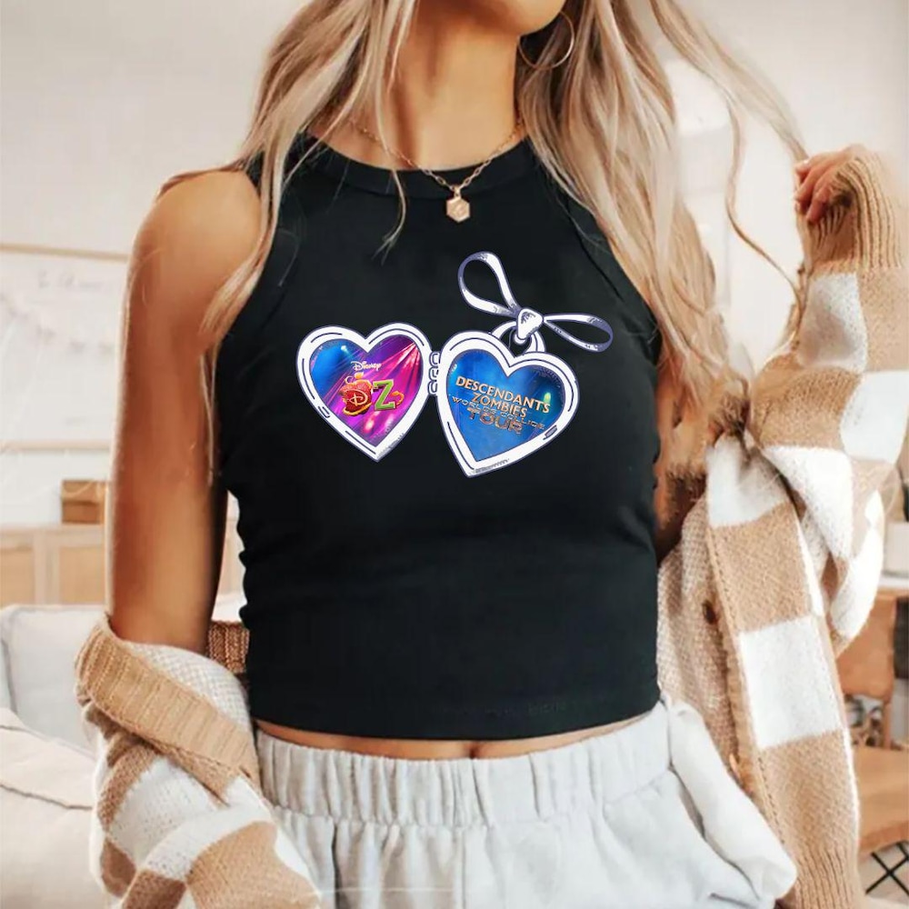 Descendants Zombies World Tour Shirt, Disney The Rise Of Red Group Shirt, Descendants Concert Baby Tee Crop Tank, Summer Music Festival 2025 Wintertee Way