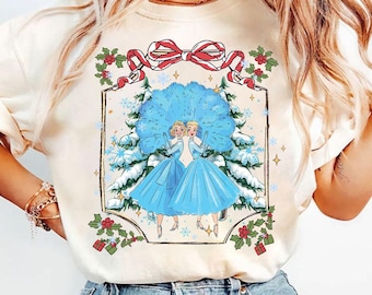 Coquette Bow Haynes Sisters Sisters White Christmas Movie Comfort Colors Shirt, Sister Sisters Song Tee, White Christmas Baby Tee Crop Tank