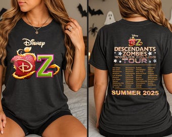Descendants Zombies World Tour Shirt, Disney The Rise Of Red Group Shirt, Descendants Concert Group Shirts, Summer Music Festival 2025 Trip