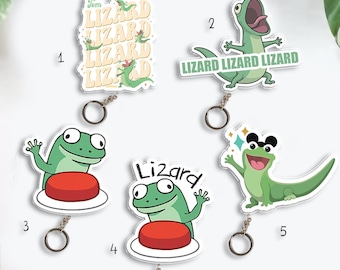 Personalized Disney Pixar Movie Hoppers Character Keychain, Tom Lizard Keychain, Disney Keychain, Disney Trip, Tom The Lizard Fan Gift