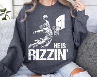 He Is Rizzin Png, Jesus Playing Basketball, Trendy Funny Jesus Png,  Adult Humor Png, 300 DPI, Instant Download