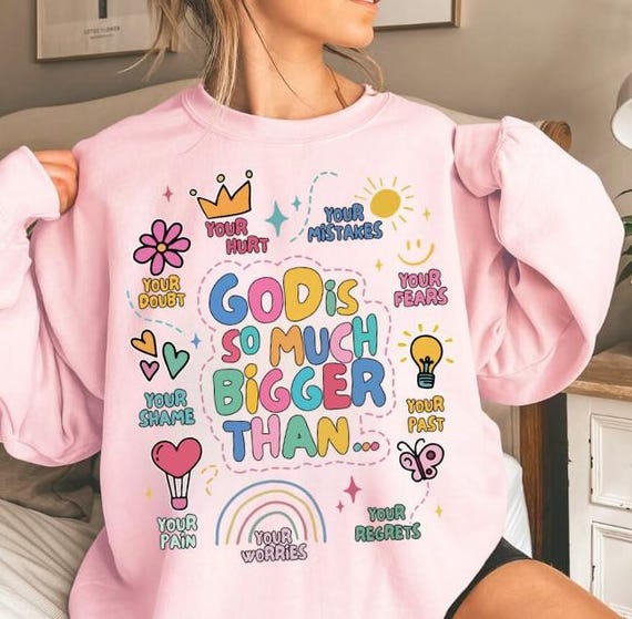 Preppy God Is So Much Bigger Than Png, God Every Day Preppy Christian PNG, Christian Women Png, Bible verse png, 300 DPI, Instant Download